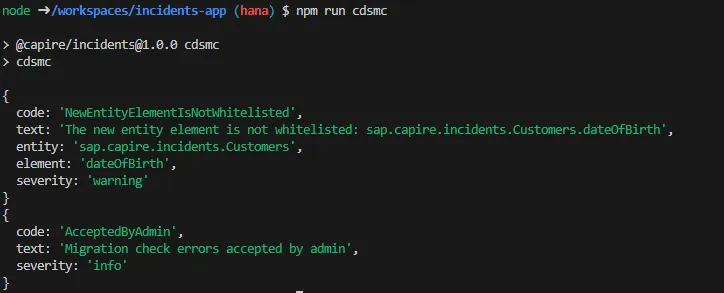run the migration check